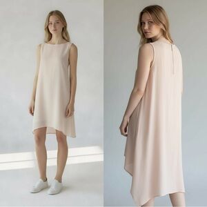 H by Halston Asymmetrical Pink Dress